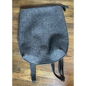 Graf Lantz Oeko-Tex Certified Merino Wool Felt Grey Backpack leather Straps